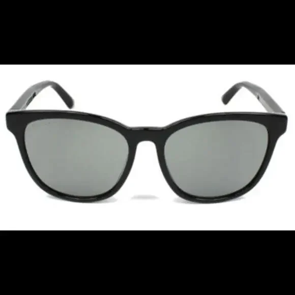 GUCCI GG0232SK 002 Black Grey/Square Mirrored lens Sunglasses New $495msrp - Picture 3 of 9